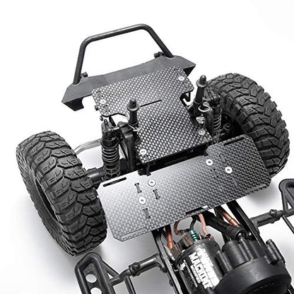 Front Battery Holder Carbon Fiber Chassis Battery Tray Mount for Axial SCX10 Upgrades Refit Accessories