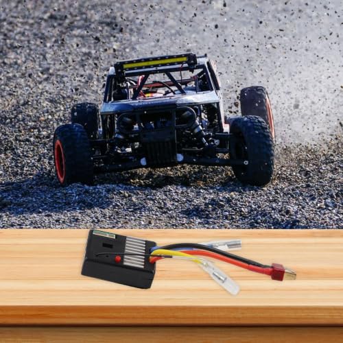 3-in-1 Receiver Board for Wltoys 144001 124019 124018 RC Car,ESC Receiving Circuit with 2-Pin LED and 5-Pin Adapter, Black