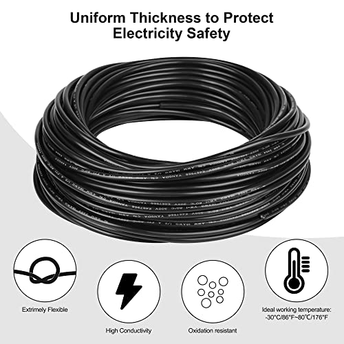 16 Gauge Electrical Wire 2 Conductor, 16 AWG Stranded PVC Oxygen-Free Copper Cable, 50FT 2 Core Flexible Extension Power Cord for Auto, LED Lamp Lighting Strips, Automotive - size: 50FT, style: 16AWG-2C
