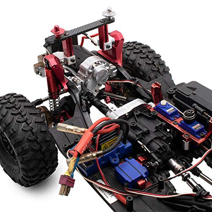 KYX Racing Alloy CNC Machined Front Transmission Gearbox & Front Servo Mount & Battery Tray for RC Crawler Car Traxxas TRX4 TRX6