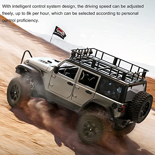 1/12 2.4Ghz Crawler RC Car, Full Scale Throttle/Steering,All Terrain Hobby 4WD Off Road Truck Vehicle Models RC Monster Vehicle Truck Crawler with LED Lights RTR for Adult 14+