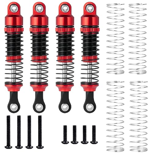 52mm Shock Absorber Damper Upgrade Parts, Red | For 1/18 TRX4M, RC Crawler Car - color: Red