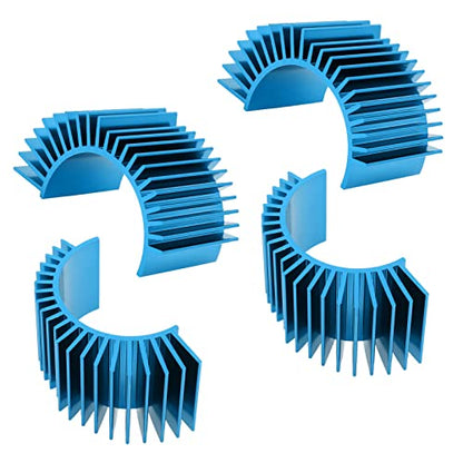 4Pcs Aluminum Motor Heat Sink for 540 550 Size Electric Motors Brushed/Brushless Cooling RC Crawler Monster Truck Short Course Buggy Accessories