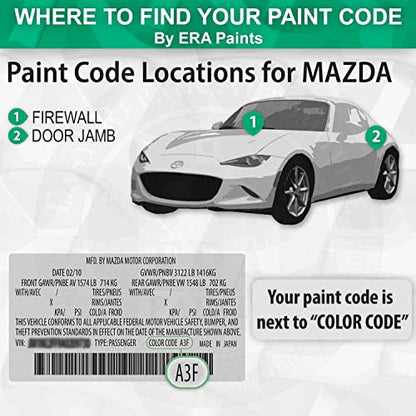 ERA Paints 47C - Polymetal Gray Metallic for MAZDA Exact Match Automotive Touch Up Paint Spray - Premium Kit - style: Spray - Premium Kit