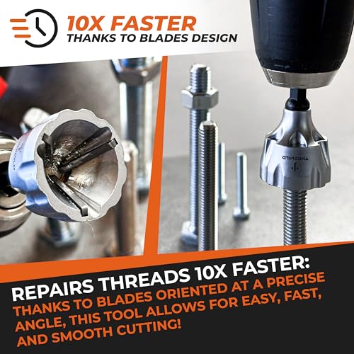 THORVALD 2X Deburring External Chamfer Tool with Tungsten Carbide Blade - Deburr Tool for All Thread, All Metal Rod, Pipe, PVC, 3D Printing - 1/8" to 3/4" Diameter (3~19mm) User Guide + Video Tutorial - style: 2X Deburring tools