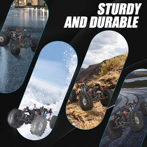 Steering Axle Front & Rear Axles Set Original Straight & Steering Axles for SCX24 AX24 Deadbolt JLU C10 Bronco Gladiator Axial 1/24 RC Crawler, Plastic Assembled Portal Axle Replacement for AXI31609