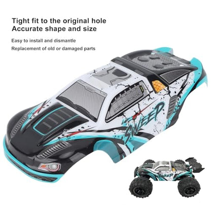 RC Car Shell Body Cover, Anti Scratch RC Car Vehicle Truck Body Shell Spare Parts for 1/16 Scale SCY 16101PRO Off Road Accessories Remote Control Shell Cover Replacement(Blue) - color: Blue