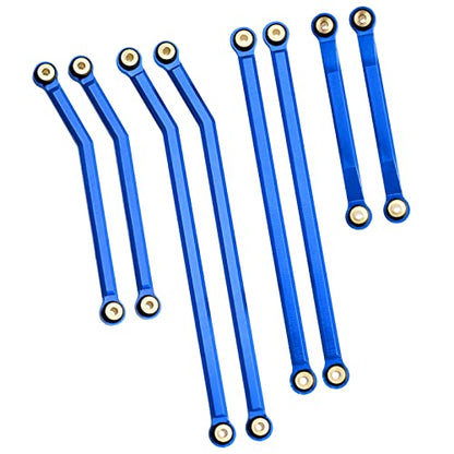 High Clearance Front Links Set for Axial SCX24 Gladiator AXI00005, 8PCS (Blue) - color: Blue