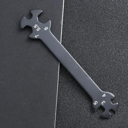 Multifunctional Turnbuckle Wrench Tool for Cars Construction Rod Tool for Easy Use in Garage Workshop Black Finish