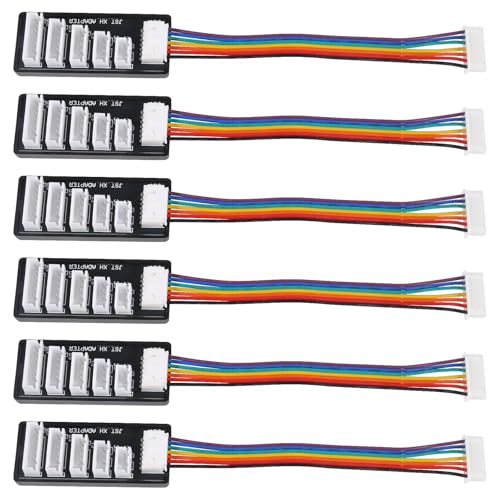 6pcs JST-XH Balance Board 2S-6S 3S Lipo Battery Charger Extend Expansion Board Adapter Converter for RC Vehicles Lipo Battery Charging