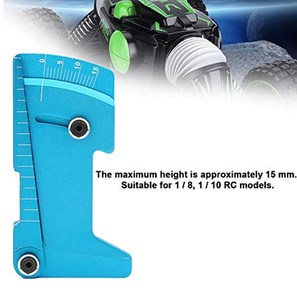 RC Car Camber Gauge Tool | Aluminum Alloy Adjustable Ruler for 1/8 & 1/10 Types | - 10° to + 10° Measurement | Simple Use for Road/Off - Road RC Vehicles