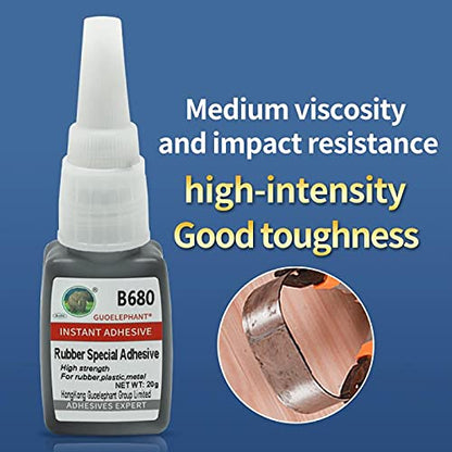 Rubber Glue - Instant Adhesive for Rubber, Tire, Crafts & More