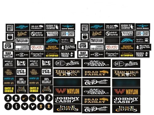 Bumper/Window Decals for RC Scale cralwer Accessory - 4 Styles to Choose from - for: Axial SCX10 II RC4WD Redcat Gen8 TRX4 Vanquish VS4-10 Stickers (Country) - color: Country
