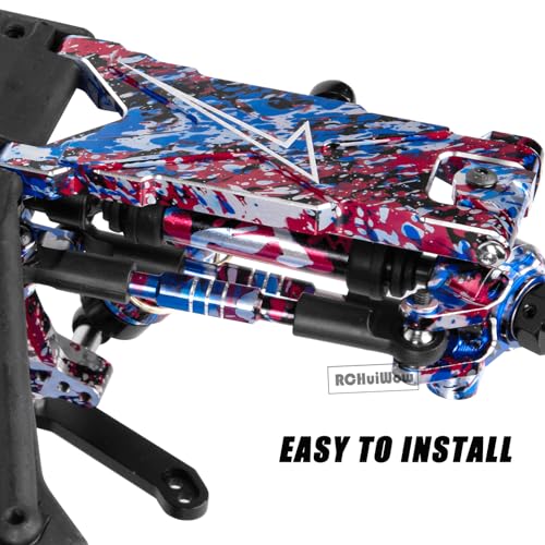 RC Alloy Turnbuckles Camber Links Upgrades Part for 1/10 Slash 4WD(VXL),Rustler 4WD(VXL),Stampede 4WD(VXL),Bandit 4WD(VXL),Hoss 4WD(VXL) Adjustable Tie Rods & Turnbuckles,Colorful - color: Colorful-1set