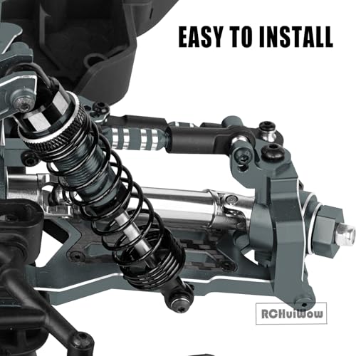 RC Alloy Shocks Absorber Upgrades Part 1/10 Big Rock Granite Senton 3S BLX & Mega550,1/8 Typhon 3S BLX & Mega550,Metal Front Rear Shocks Absorber 4PCS,Titanium