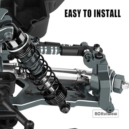RC Alloy Shocks Absorber Upgrades Part 1/10 Big Rock Granite Senton 3S BLX & Mega550,1/8 Typhon 3S BLX & Mega550,Metal Front Rear Shocks Absorber 4PCS,Titanium