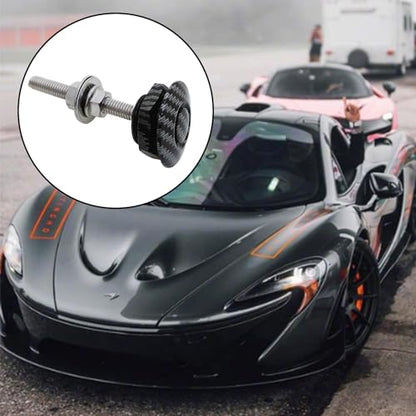 4Pcs Quick Latch Hood Pins, Universal Aluminum Quick Release Lock Latch Bumper, License Plate Lock Clip for Bumper Hood or DIY 1.25 inch(Carbon) - color: Carbon