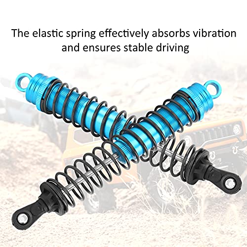 Drfeify 2PCS 144mm Oil Filled Shock Absorbers for 1/8 RC Car, Aluminum Alloy Adjustable Damper Set Fit for HSP, HPI, Axial SCX10 RC Crawler and Off Road Truck (Blue) - color: Blue