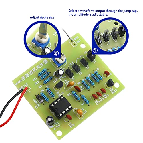Soldering Practice Kit DIY Multiplex Waveform Generator Plug-in Circuit Kit Learn Soldering Kit for Beginners - style: DJJ002