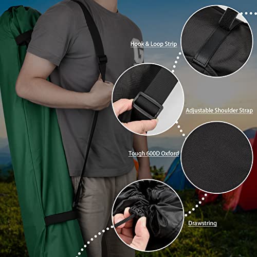 Xxerciz Camping Chair Replacement Bag 48 Inches Folding Chair Carry With Adjustable Shoulder Strap Nylon Storage Tent Heavy Duty for Travel Camping Sports (Exclude Chair) - color: Green