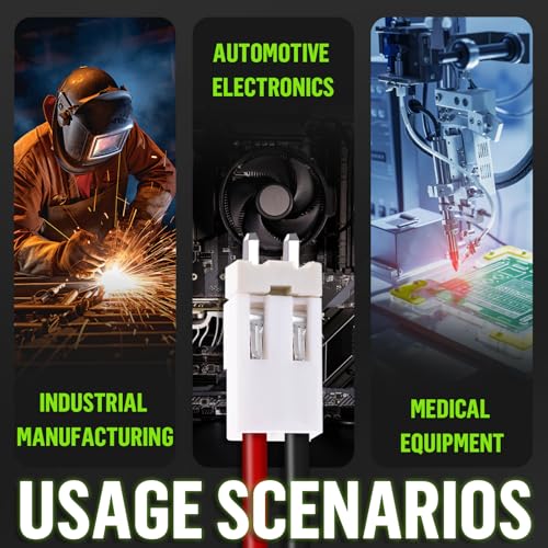 20 Sets/80 Pcs JST VH 3.96mm 2 Pin 22AWG Silicone Connector Kit | Premium Automotive Wiring, Heavy Duty Terminals, Reliable Circuit Board, High Temperature Housing, Easy Project Assembly - size: 2-Pin, style: JST-VH