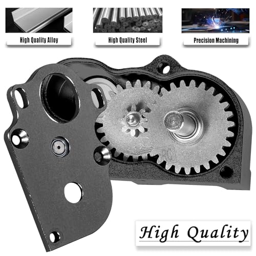 LCG Middle Transmission Gearbox Upgrades Part for 1/10 RC Crawler car Axia1 SCX10 SCX10 ii 90047 Wraith,Aluminum Center Transmission Gearbox Hops up,Black - color: Black(parts)