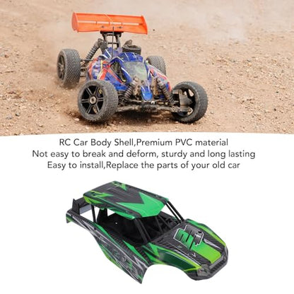 Alomejor 1/18 RC Car Body, Lightweight Attractive PVC Replacement Scale Model Body for RC hobbyists Racing Events Custom Builds - color: Green