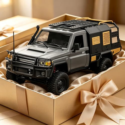 RC Rock Crawler, 2-Speed All Terrain RTR Hobby Car for Adult(Gray) - color: Silver
