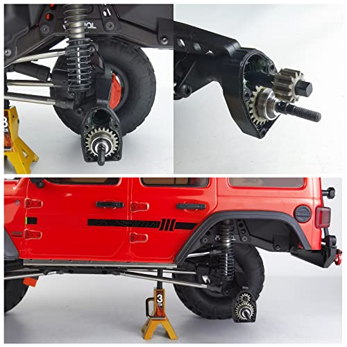 1 Set Front Rear CVD Drive Shafts Metal Axle Driveshafts for Axial SCX10-III AXI03006 AXI03027 1/10th RTR RC Crawler Car