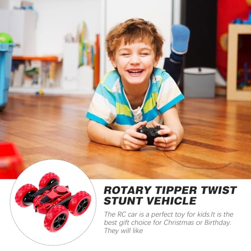 Abaodam Double-Sided Rc Off-Road Stunt Car with Flips High-Speed Rotation Material for Birthday Multi-Action Remote Control Vehicle for Indoor Outdoor Use