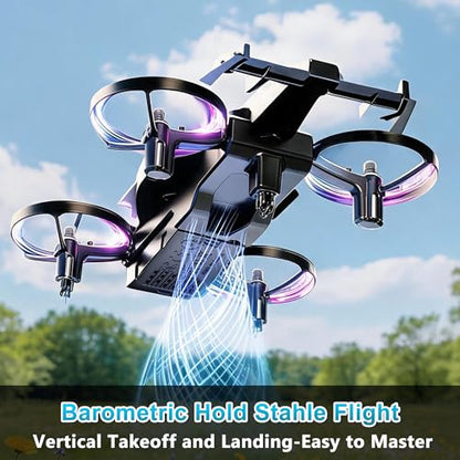 2-in-1 RC Car Airplane for Land and air for Kids Adults 6+ | ABS RC Plane Car Jet Mini Drone, Transformable Remote Control Car & RC Plane, Racing Car Stunt Plane, Gift Toys for 6-12 - size: Racing Car