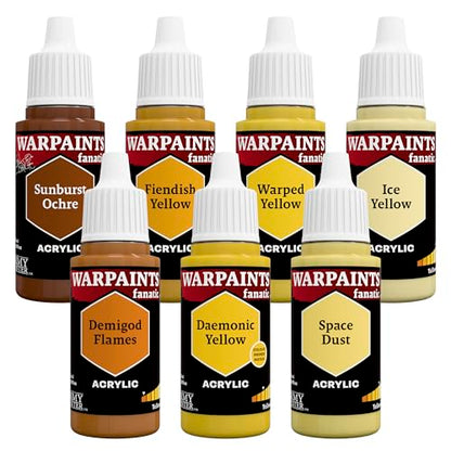 The Army Painter, Warpaints Flexible Triad Plus+: Yellows 7x18ml | Colori acrilici hobby di qualità miniatura, per Dungeons and Dragons (DnD) e Warhammer - color: Yellows