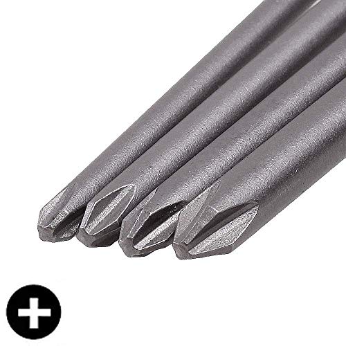 Rocaris 16 Pack 1/4 Inch Hex Shank Long Magnetic Screwdriver Bits Set 4 in Power Tools(Slotted+Cross+Hex+Plum blossom) - size: 16Pcs(Slotted+Cross+Hex+Plum Blossom)
