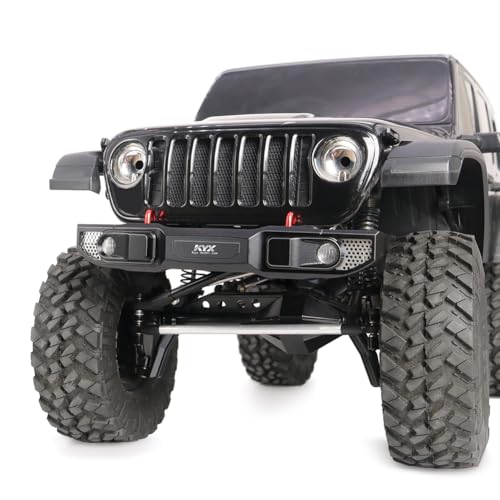 KYX Racing CNC Aluminum Front Bumper Upgrades Parts Accessories for 1/10 RC Crawler Car Axial SCX10 II SCX10 III