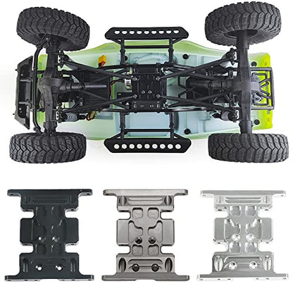 Aluminum Speed Center Skid Plate CNC Machined for 1/10 RC Axial SCX10 (Black)