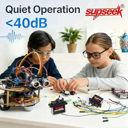 SG90 9g Micro Servo Motor, Metal Motor Gear & Shaft, 1.9kg·cm 0.08s/60° Mini Servos for Arduino, RC Airplane, Robot Arm, Car, Boat DIY Projects (4 Pcs) - size: 4
