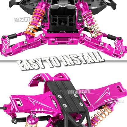 RC Upgrades Part for 1/10 Slash 2WD (VXL),A-Arm,Shock Absorber,Drive Shaft,Caster Block,Steering Blocks,Stub Axle Carriers,Steering Bellcranks,Links,Shock Tower,Front Bulkhead,Pink - color: Pink - (Upgrades)