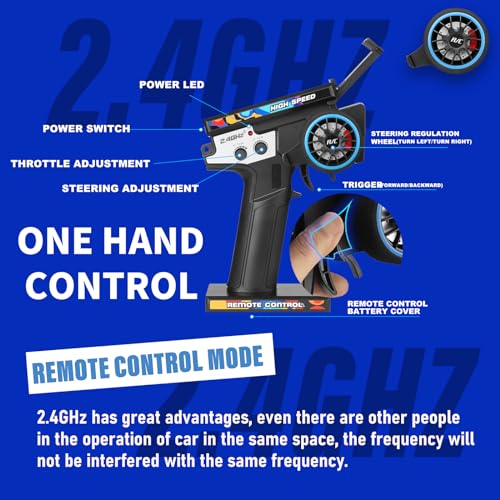 WLtoys 144011 1/14 Scale RC Car, 43 MPH High-Speed,Suitable for All-Terrain | 4WD Off-Road Remote Control Car for Adults, Upgraded Hardware for More Durability, Multifunctional LED Light，Hobby RC Truck