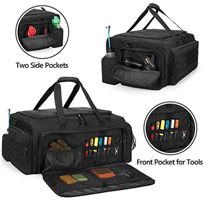 GOBUROS RC Car Bag for 1/8 and 1/10 Car, RC Carry Case(Patent Design) | Compatible with Traxxas 1/8 Car, Multi-Pockets to Store Tools and Accessories, Adjustable Shoulder Strap for Easy Carrying