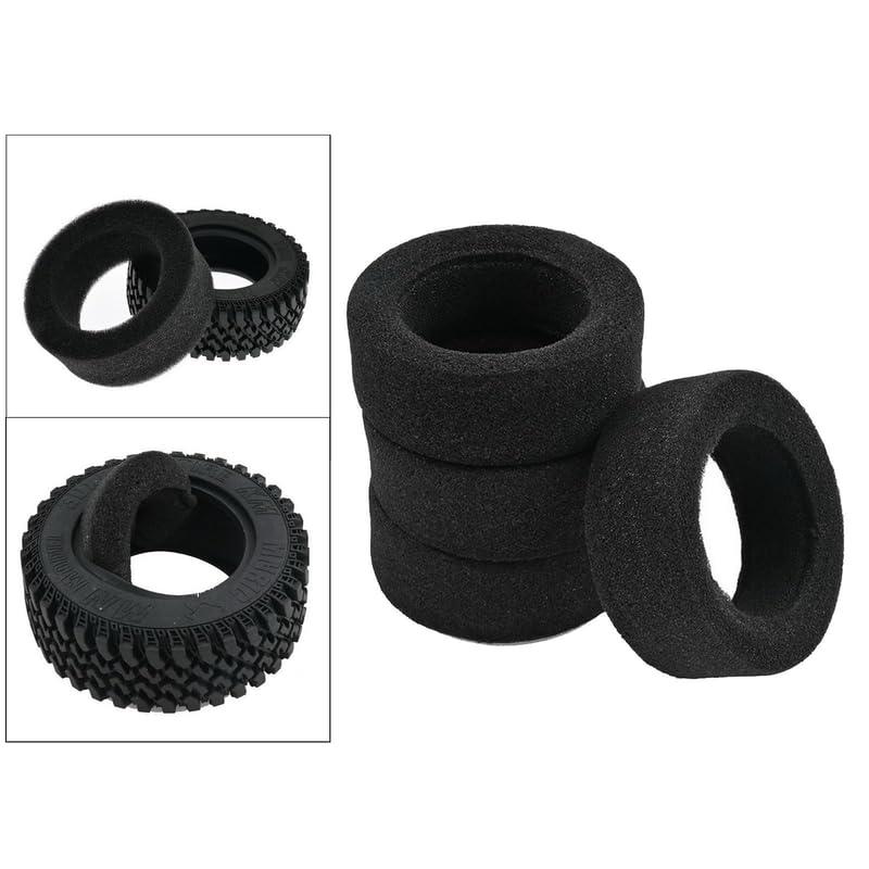 4pcs 1/12 Scale RC Crawler Tire Foam Insert for M-N86K M-N86KS M-N86 M-N896S
