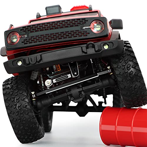 for AXIAL SCX24 Servo Metal Gear EMAX Servo Steering Servo with Servo Mount Bracket and Arm and Steering Link Set SCX24 Upgrade Parts (Black) - color: Black