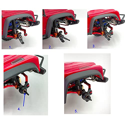 Steel Front Rear Axle Drive Shaft CVD Dogbone for 1/18th TRX4M Axles RC Crawler Car Upgrades