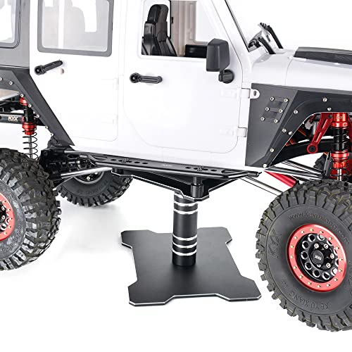 RC Car Stand Work Stand Repair Station 360 Degree Rotate for 1/10 1/8 1/12 RC Car Truck Buggy Crawler Multifunctional Repair Stand Repair Tool - color: Matte Black