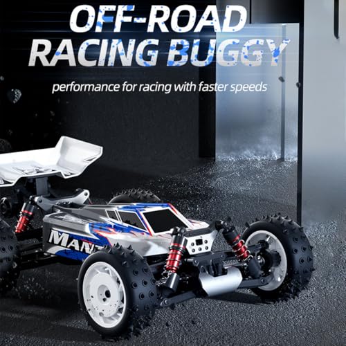 1/16 Scale 4WD RC Off-Road Truck, 70KM/H Brushless Remote Control Car with Full Proportional Steering, All-Metal Bearing Gear Vehicle Model for Hobbyists