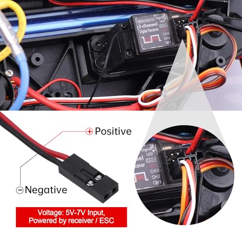 Hobbypark RC Crawler LED Light Bar Kit Roof Spotlight Dome Light Simulation for Traxxas TRX-4 Trx4 Axial SCX10 90046 RC4WD D90 KM2
