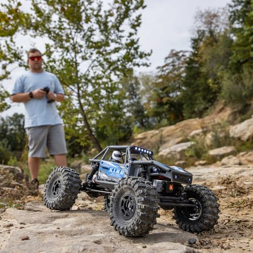 Axial RC Truck UTB18 Capra 4WS 1/18th 4x4 RTR (Comes with Everything Needed to Run), Blue, AXI-1750T1 - color: Blue