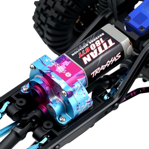 Splash Anodizing Aluminum Gearbox Housing Transmission Case for 1/18 TRX4M Defender Bronco F-150 High Trail Crawler Truck Upgrades
