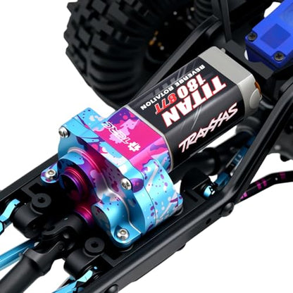 Splash Anodizing Aluminum Gearbox Housing Transmission Case for 1/18 TRX4M Defender Bronco F-150 High Trail Crawler Truck Upgrades