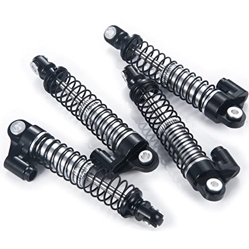 RC Shock Absorber 56mm Dampers, Black | Aluminum Alloy, Ajustable Shocks, For TRX4M Upgrades 1/18 Scale, RC Crawler Car, Accessories - color: Black