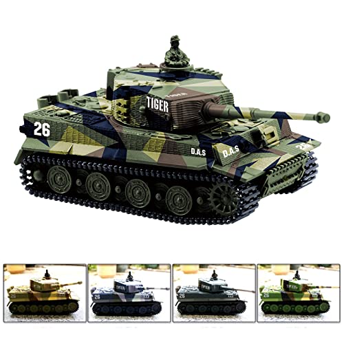 Cheerwing 1:72 German Tiger I Panzer Tank Remote Control Mini RC Tank | 360°Rotating Turret,light and Sound,High/low speed switch,RC Toys for Boys Girls and Kids